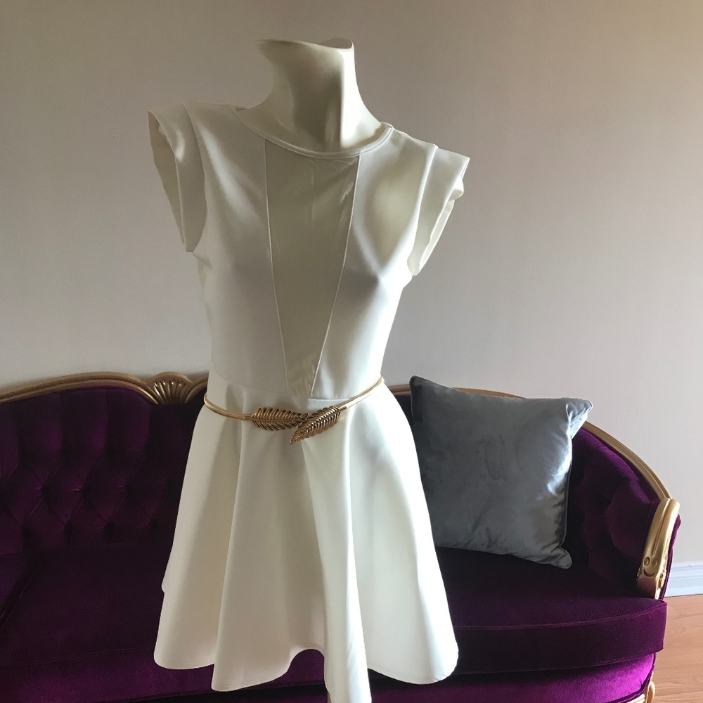 White ASOS Skater dress